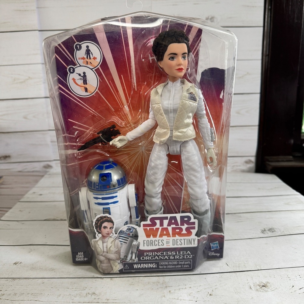 Star Wars Forces Destiny Princess Leia Organa R2-D2 Doll Set Hasbro‎ Box Damage